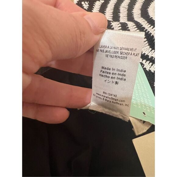 Mara Hoffman Swim NWT Starbasket black maxi dress, size XS - Picture 7 of 12